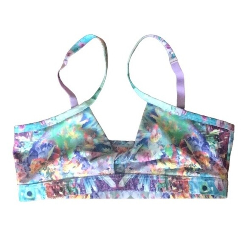 BlackMilk Sports Bra Top Crystals Pattern sz L - Picture 5 of 16